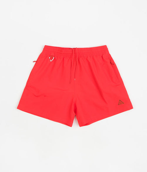 Nike ACG Womens Oversized Shorts in Light Crimson and Cinnabar / Mars Stone