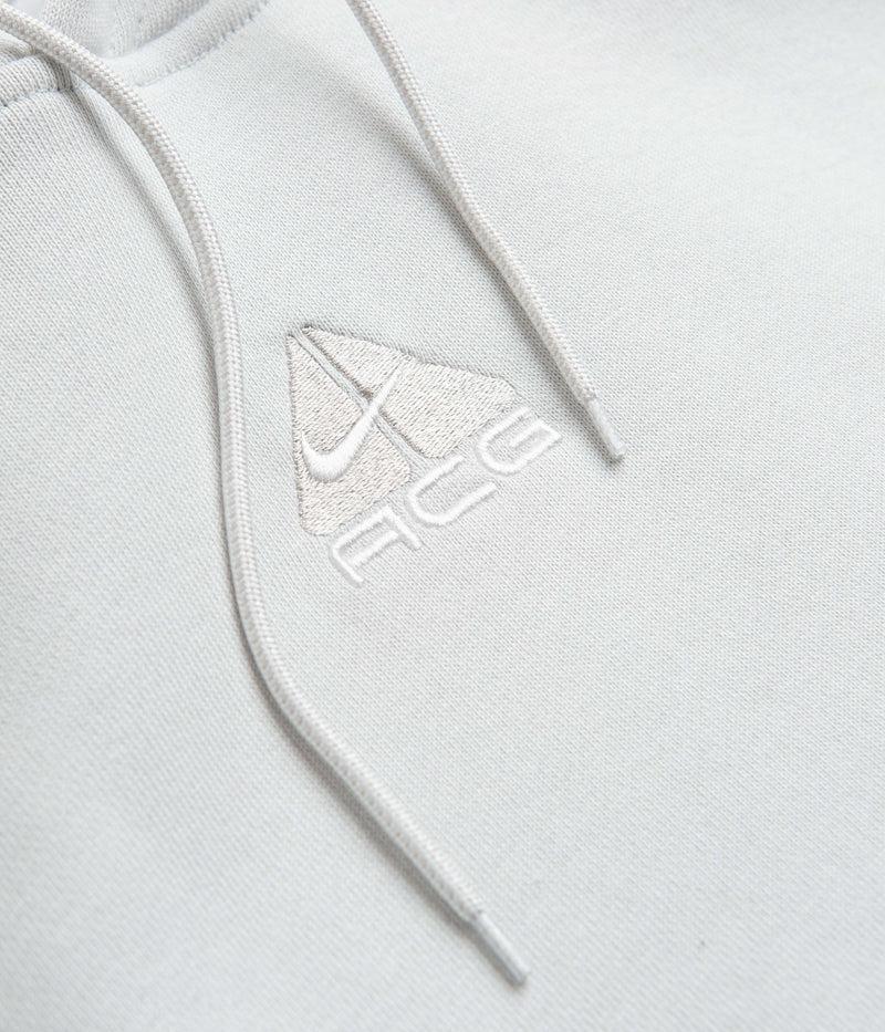 Nike ACG Womens Tuff Knit Hoodie in Photon Dust and Light Iron Ore / Summit White