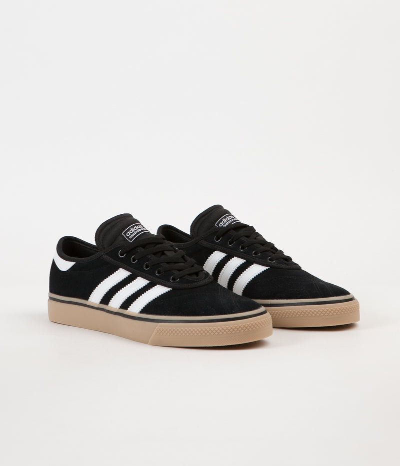 Adidas Adi-Ease Premiere Shoes in Core Black and White / Gum
