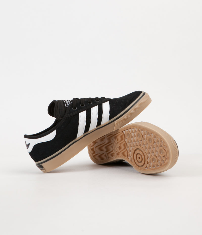 Adidas Adi-Ease Premiere Shoes in Core Black and White / Gum