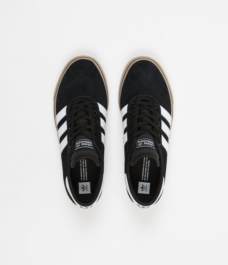 Adidas Adi-Ease Premiere Shoes in Core Black and White / Gum