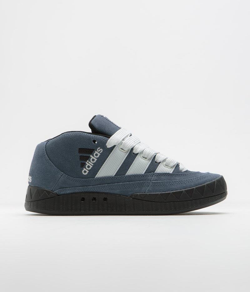 Adidas Adimatic Mid Shoes in Legacy Blue and Crystal White / Core Black