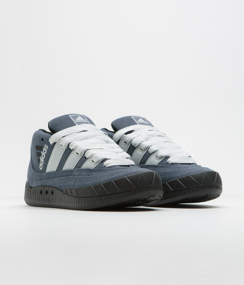 Adidas Adimatic Mid Shoes in Legacy Blue and Crystal White / Core Black