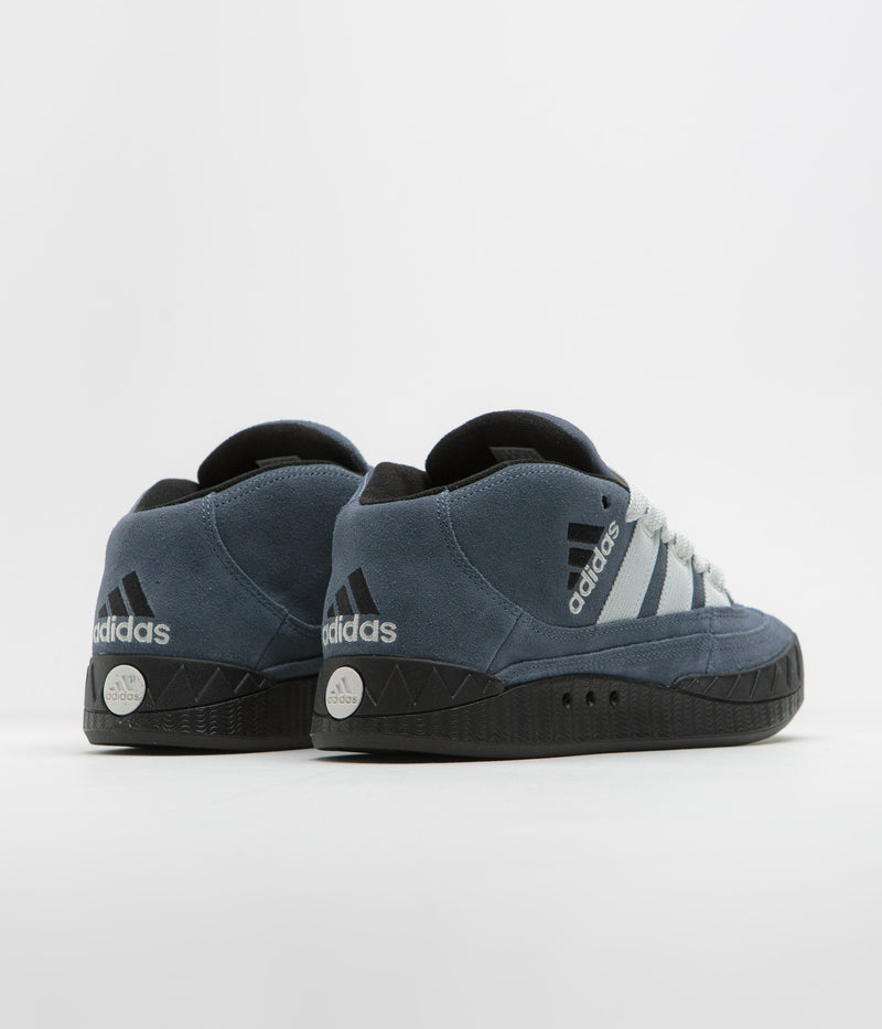 Adidas Adimatic Mid Shoes in Legacy Blue and Crystal White / Core Black