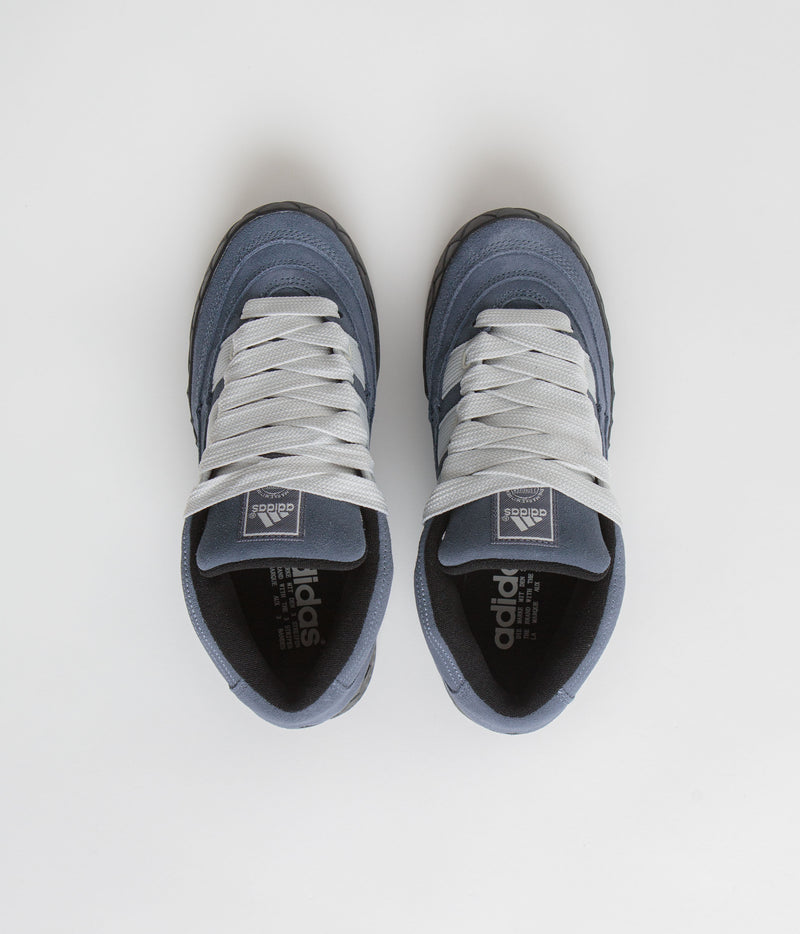 Adidas Adimatic Mid Shoes in Legacy Blue and Crystal White / Core Black