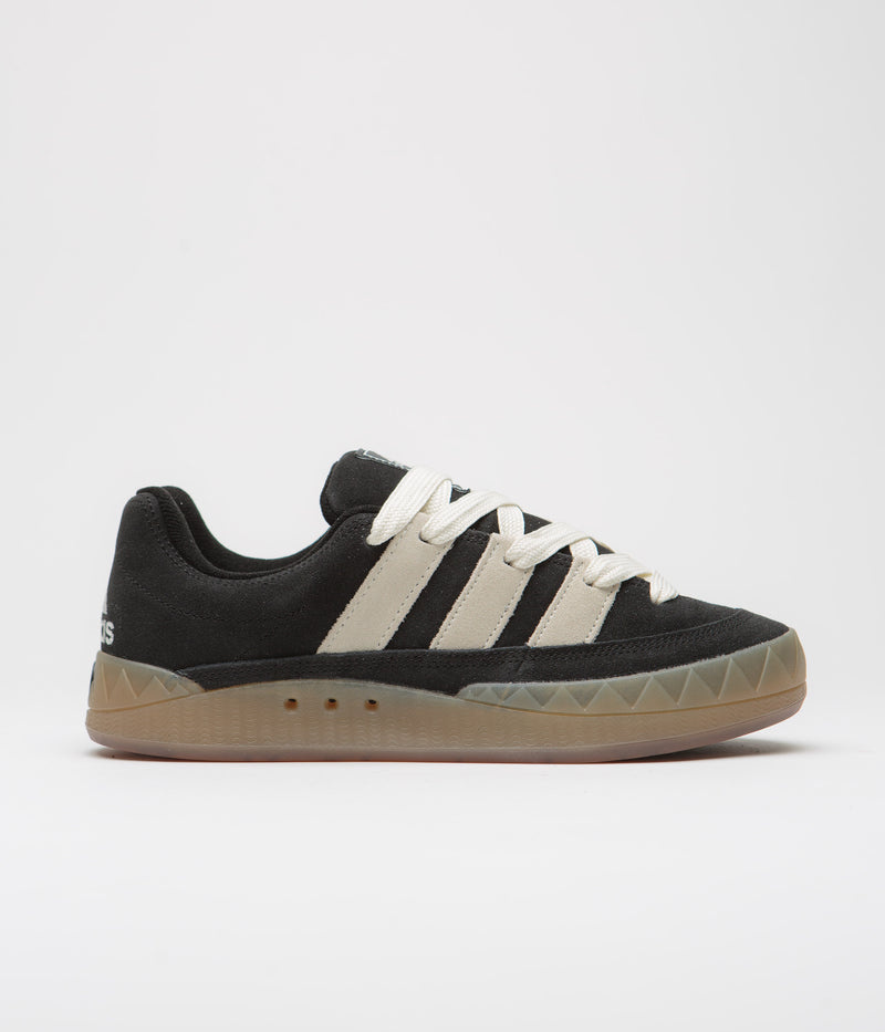 Adidas Adimatic Shoes in Core Black and Off White / Gum3