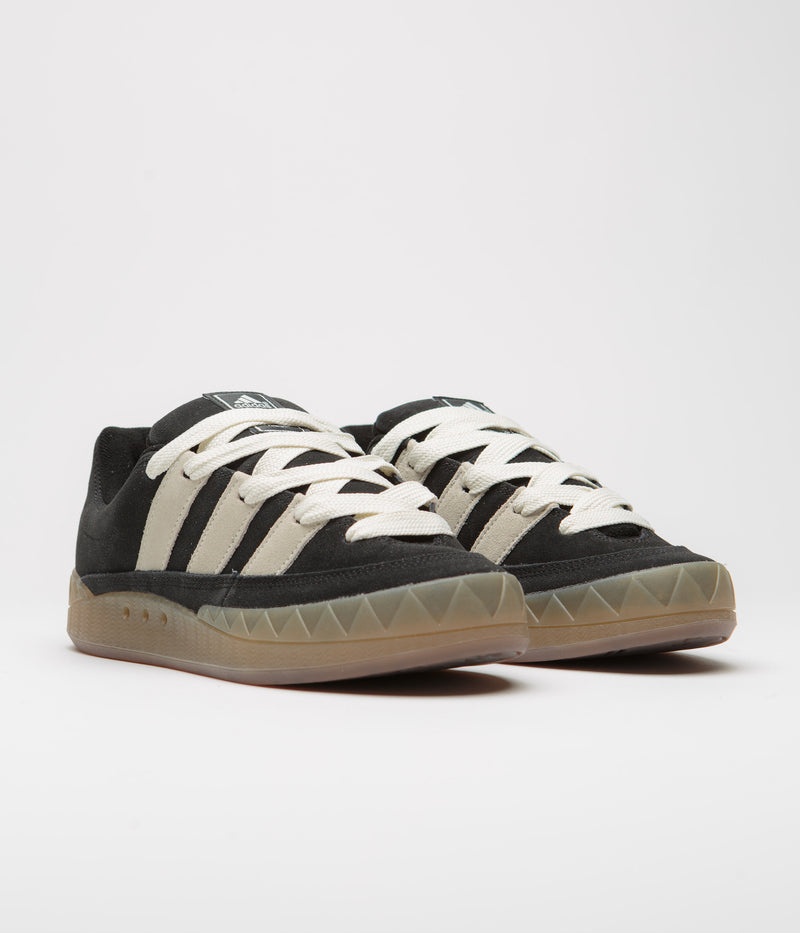 Adidas Adimatic Shoes in Core Black and Off White / Gum3
