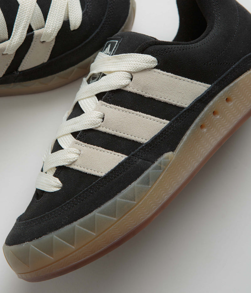 Adidas Adimatic Shoes in Core Black and Off White / Gum3