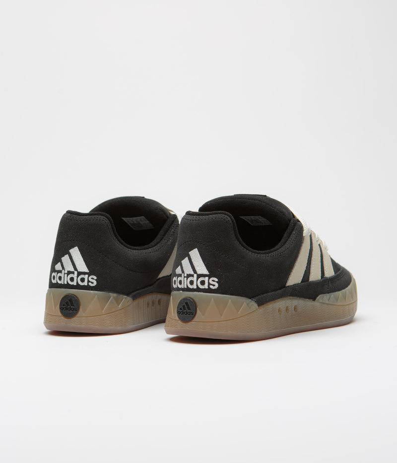 Adidas Adimatic Shoes in Core Black and Off White / Gum3