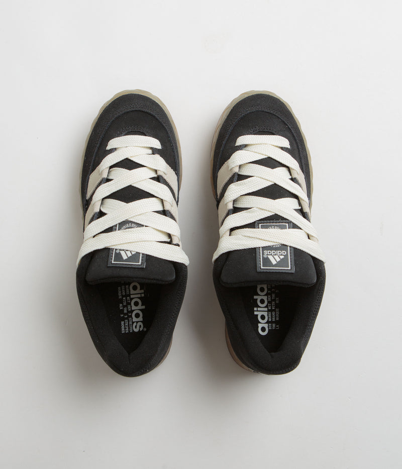 Adidas Adimatic Shoes in Core Black and Off White / Gum3