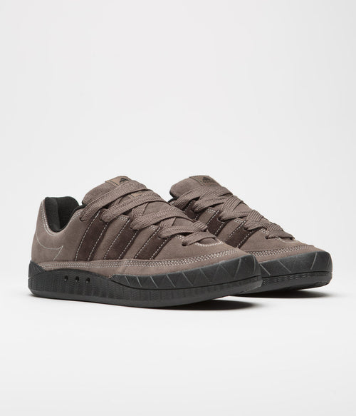 Adidas Adimatic Shoes in Earth Strata and Dark Brown / Crystal White