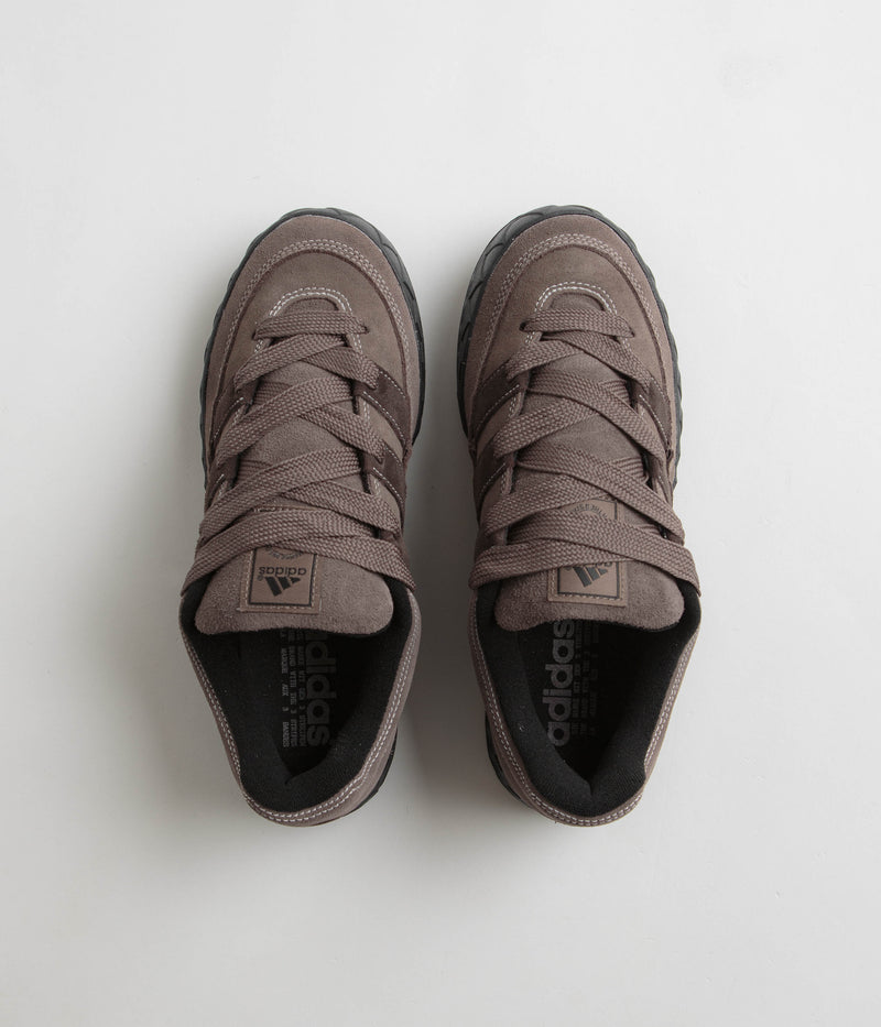 Adidas Adimatic Shoes in Earth Strata and Dark Brown / Crystal White
