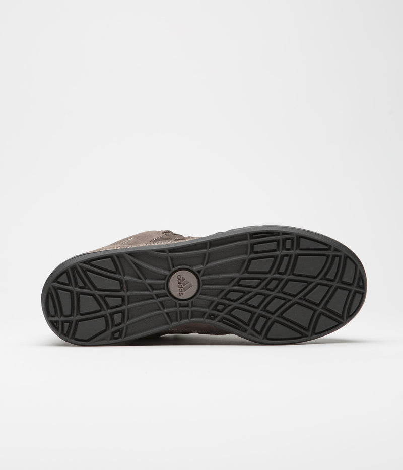 Adidas Adimatic Shoes in Earth Strata and Dark Brown / Crystal White