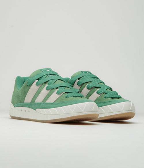 Adidas Adimatic Shoes in Preloved Green and Core White / Semi Court Green