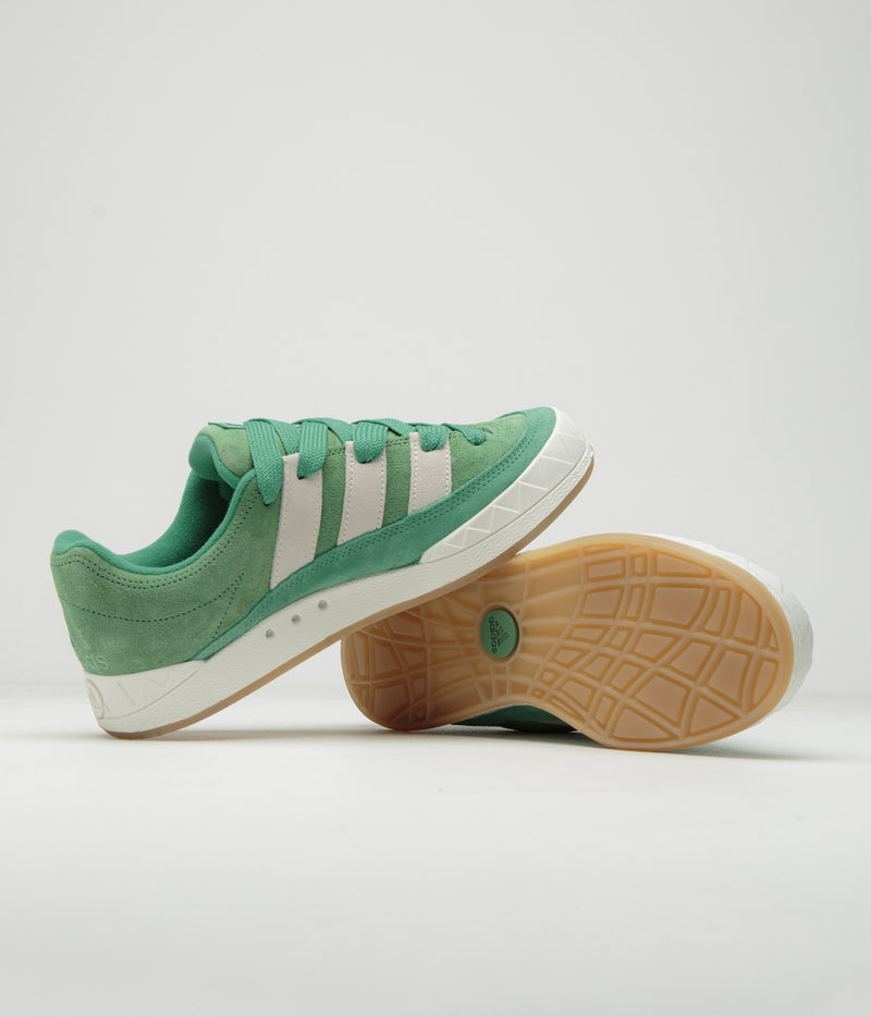 Adidas Adimatic Shoes in Preloved Green and Core White / Semi Court Green