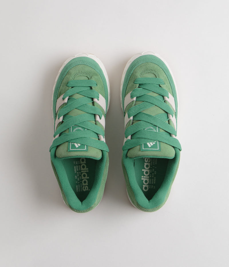 Adidas Adimatic Shoes in Preloved Green and Core White / Semi Court Green