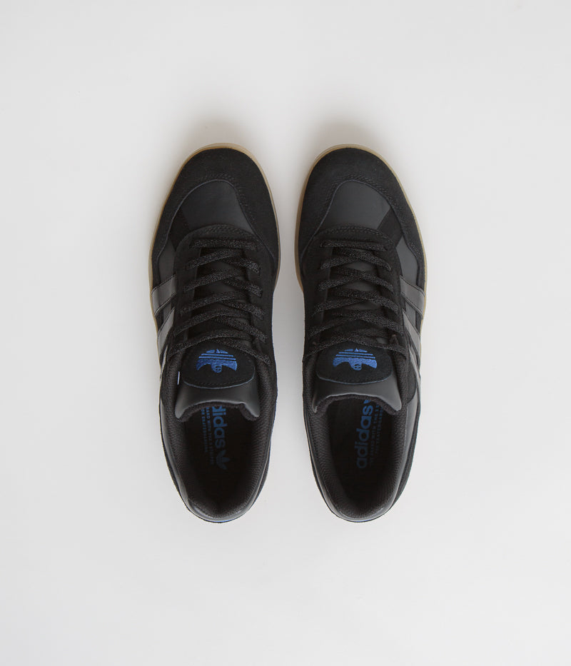 Adidas Aloha Super Shoes in Core Black and Carbon / Bluebird