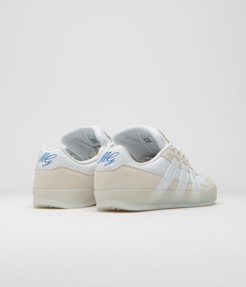 Adidas Aloha Super Shoes in Crystal White and FTWR White / Bluebird