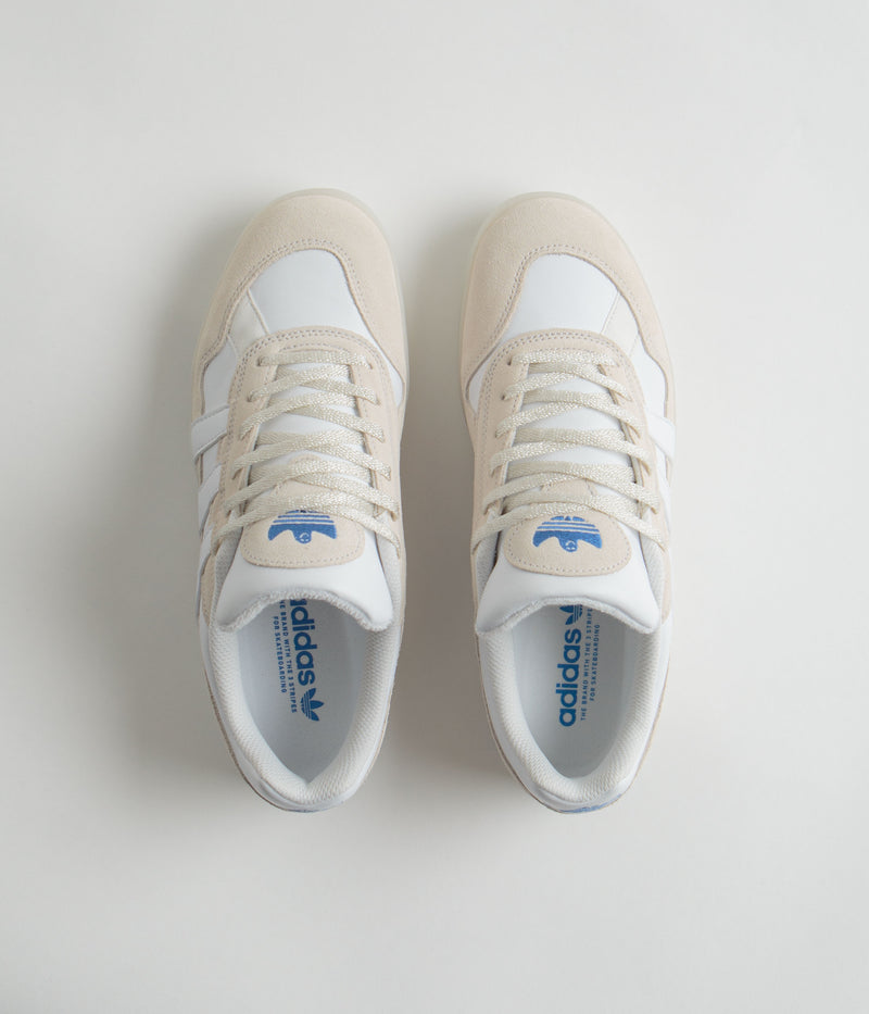 Adidas Aloha Super Shoes in Crystal White and FTWR White / Bluebird
