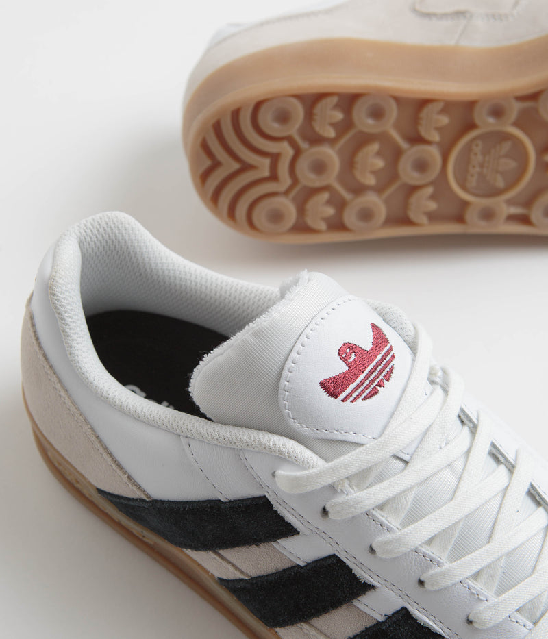 Adidas Aloha Super Shoes in FTWR White and Core Black / Gum4