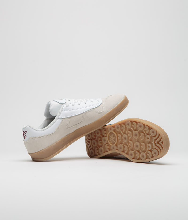 Adidas Aloha Super Shoes in FTWR White and Core Black / Gum4