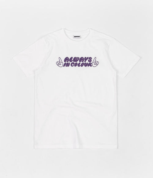 Always in Colour Hands T-Shirt in White