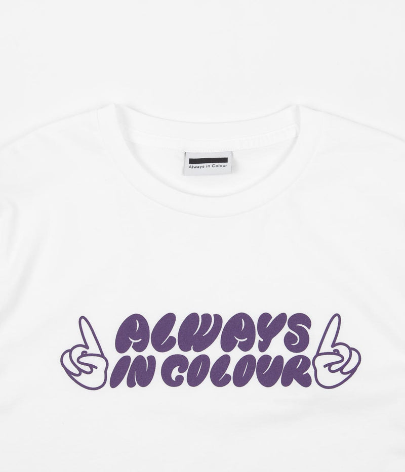 Always in Colour Hands T-Shirt in White