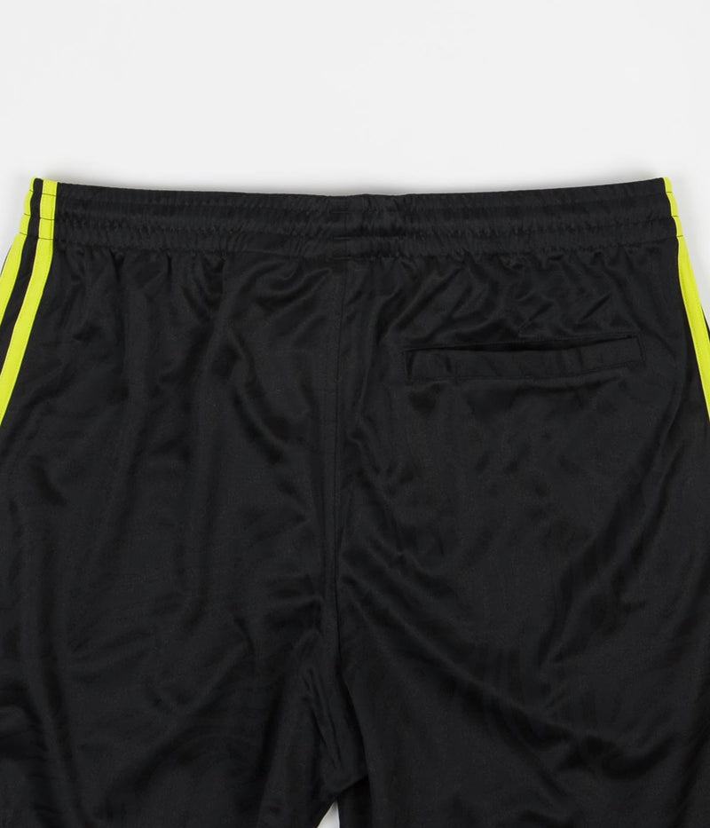 Adidas Athletic Shorts in Black and Acid Yellow