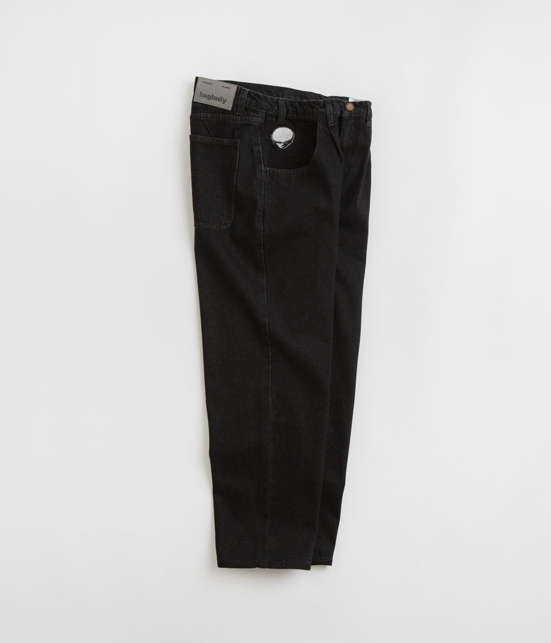 Baglady Logo Jeans in Black