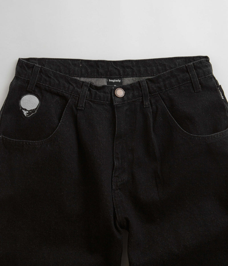 Baglady Logo Jeans in Black