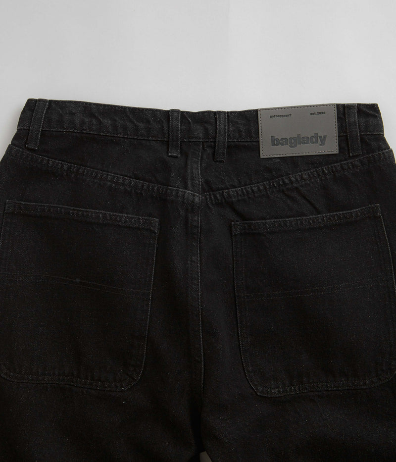 Baglady Logo Jeans in Black