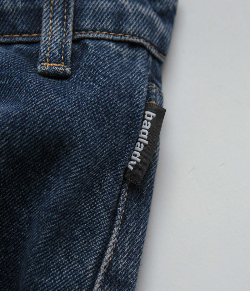 Baglady Logo Jeans in Indigo Blue