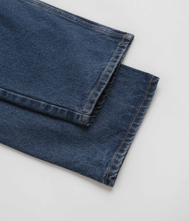 Baglady Logo Jeans in Indigo Blue