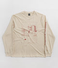 Baglady Sakai Suji Long Sleeve T-Shirt in Tan