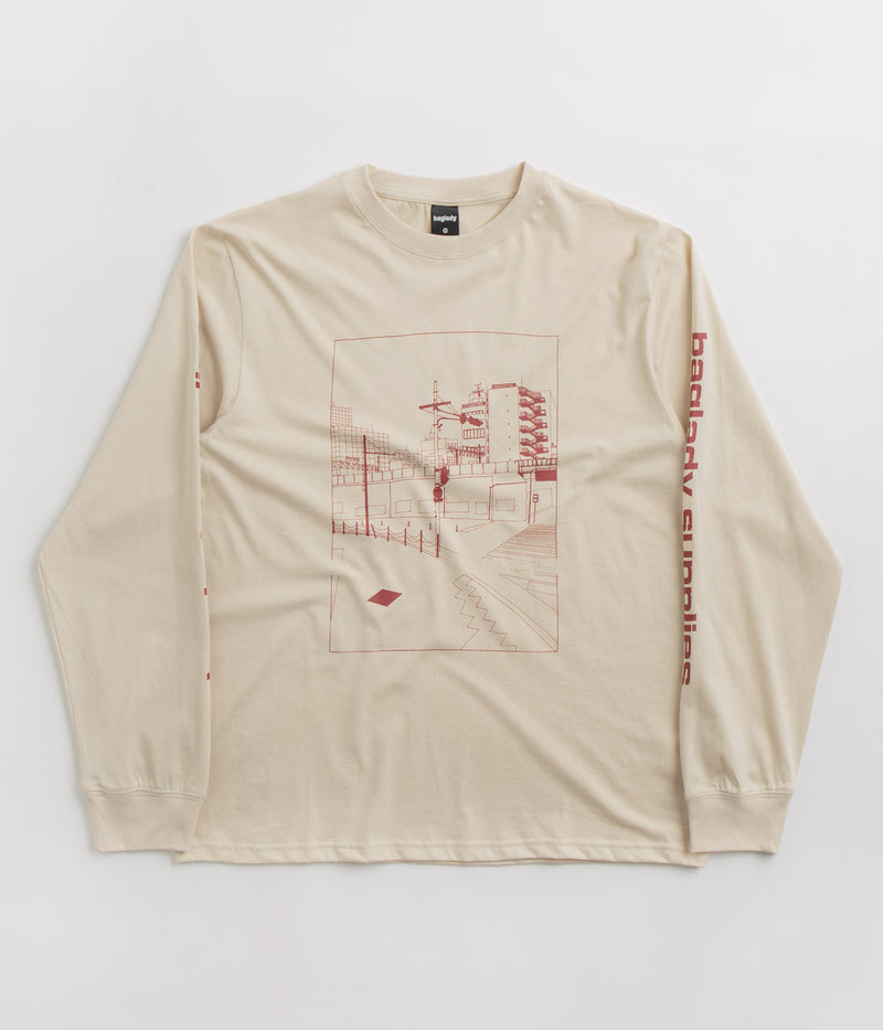 Baglady Sakai Suji Long Sleeve T-Shirt in Tan
