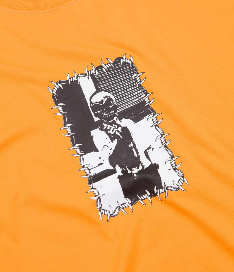 Baglady Skull Crusher T-Shirt in Tangerine