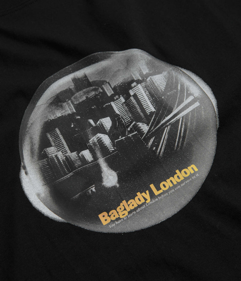 Baglady Survive London T-Shirt in Black