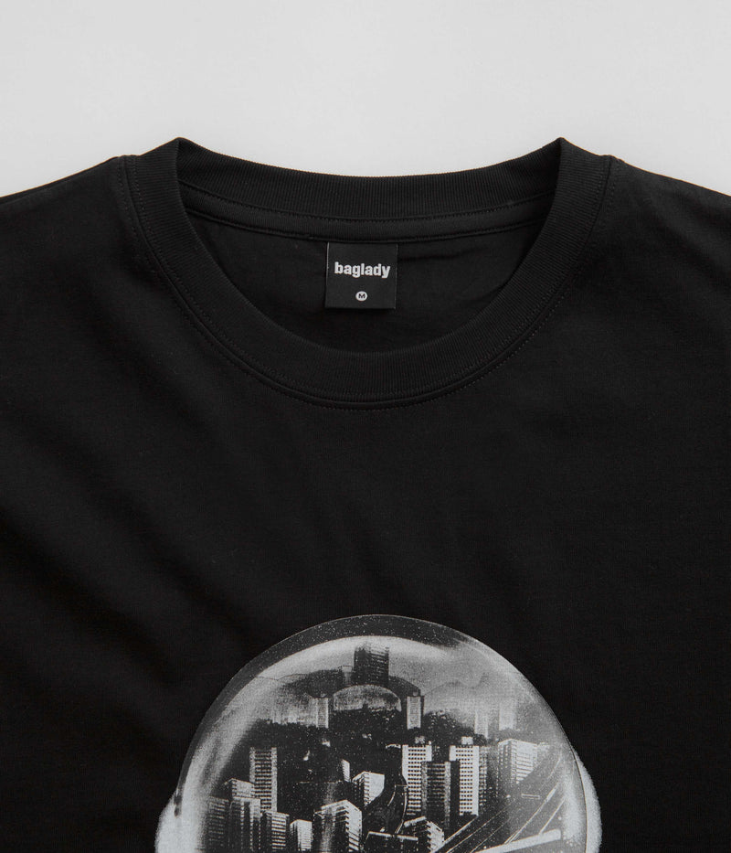 Baglady Survive London T-Shirt in Black