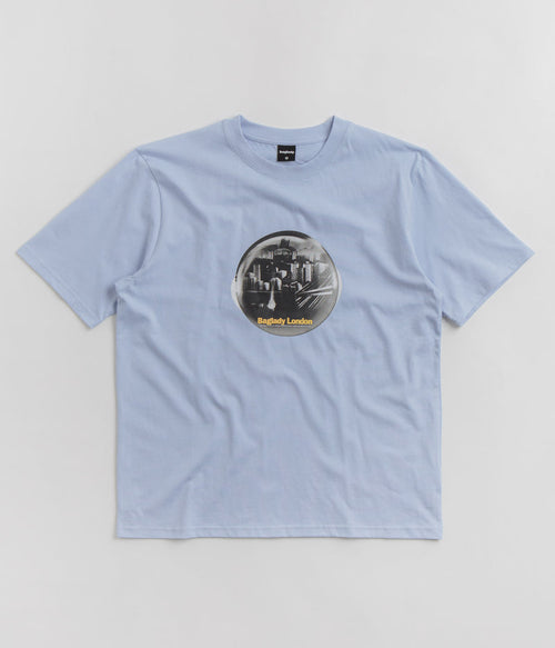 Baglady Survive London T-Shirt in Ice Blue