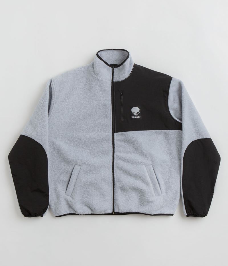 Baglady Zip Up Fleece in Ice Blue