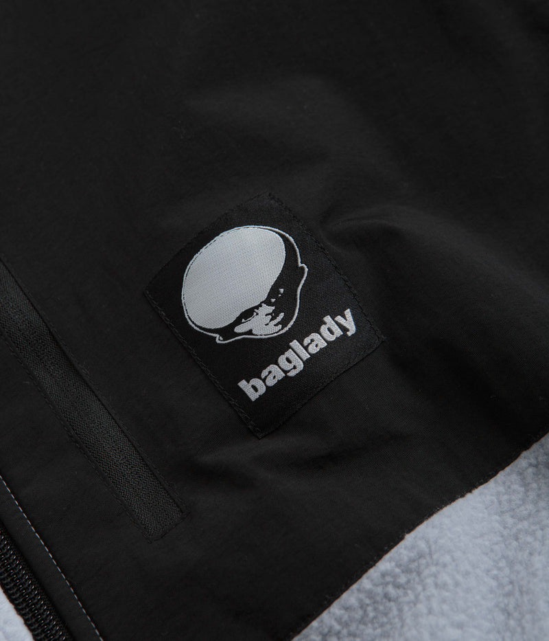 Baglady Zip Up Fleece in Ice Blue
