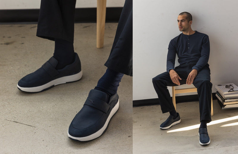 Navy / White
