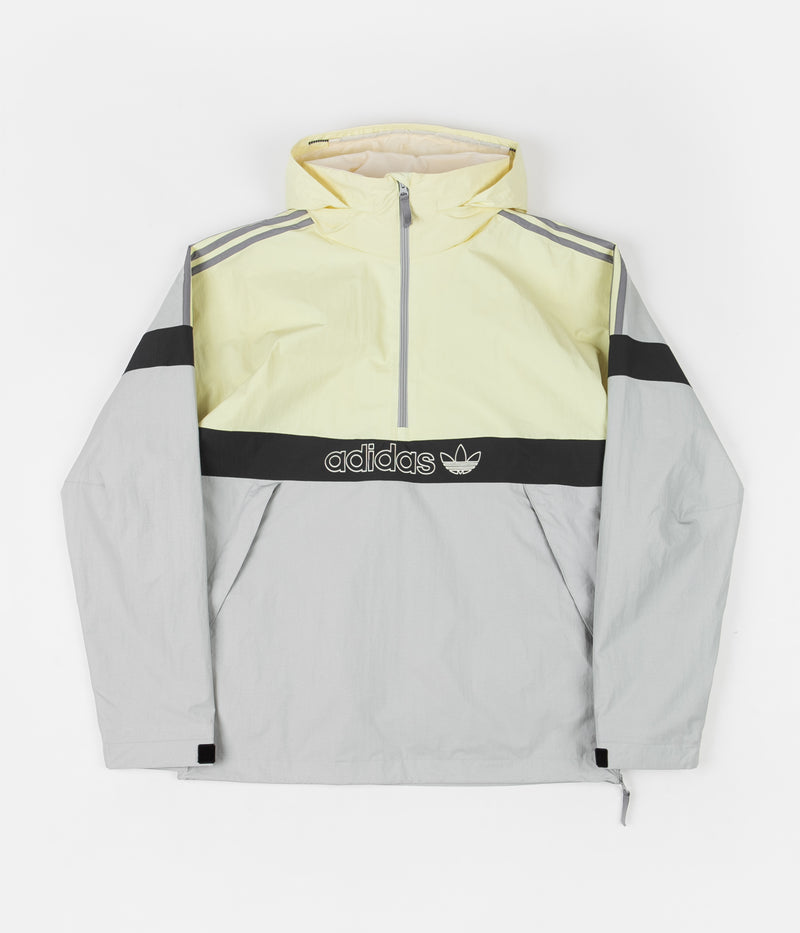 Adidas BB Snowbreaker Jacket in Haze Yellow and Stone / Carbon