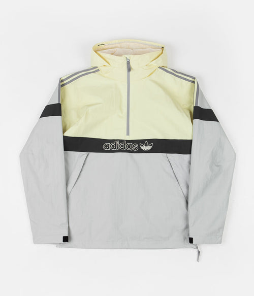 Adidas BB Snowbreaker Jacket in Haze Yellow and Stone / Carbon