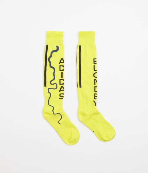 Adidas Blondey Football Socks in Acid Yellow