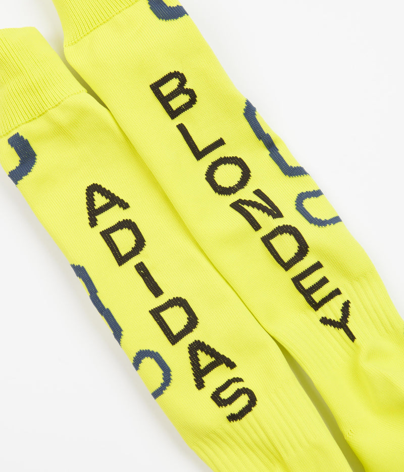 Adidas Blondey Football Socks in Acid Yellow