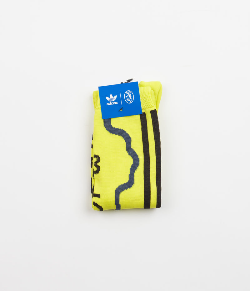 Adidas Blondey Football Socks in Acid Yellow