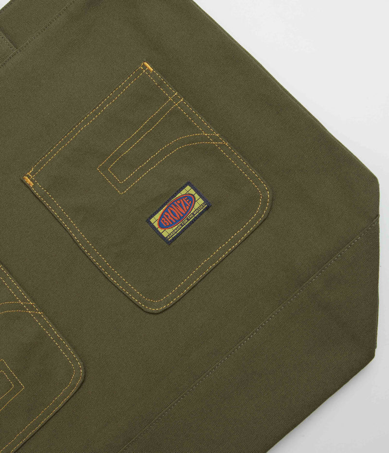 Bronze 56K 56 Canvas XL Tote Bag in Olive
