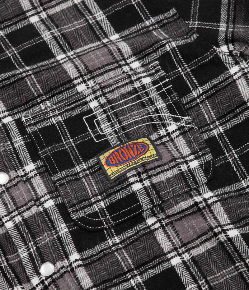 Bronze 56K 56 Flannel Shirt in Black