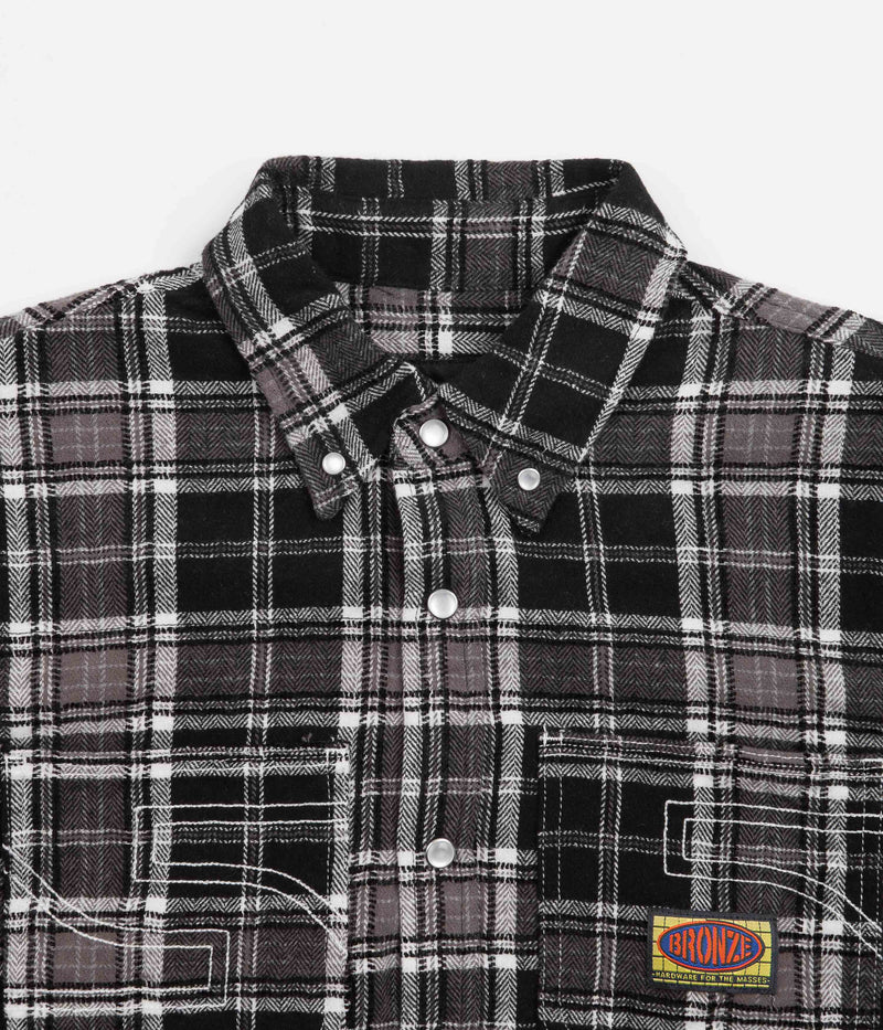Bronze 56K 56 Flannel Shirt in Black